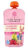 Peter Rabbit Organics Organic Strawberry and Banana 100 Pure Fruit Snack 40-Ounces Pouches Pack of 10