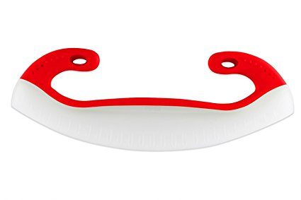 Dexas Rocking Blade Pizza Cutter, Red