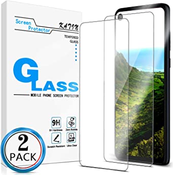 KATIN Moto One Vision Screen Protector - [2-Pack] for Motorola Moto One Vision/One Active Tempered Glass No-Bubble, 9H Hardness, Easy to Install (Release in 2019)