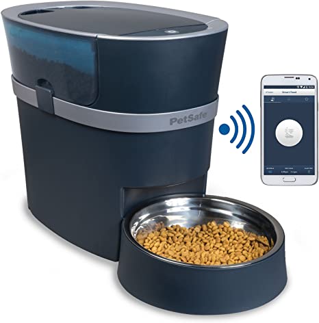 PetSafe Smart Feed Automatic Dog and Cat Feeder, Smartphone, 24-Cups (5 678 ml) Wi-Fi Enabled App for iPhone and Android
