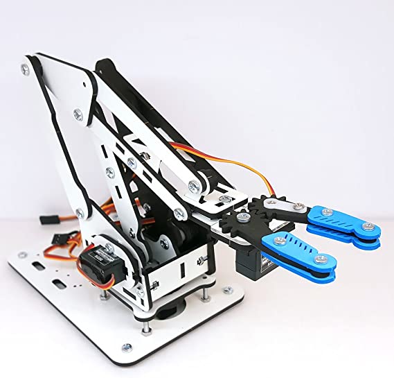 MicroBotLabs ArmUno 2.0 MeArm and Arduino Compatible DIY Robot Arm Kit with MeCon Motion Control Software and Arduino Source Code Via Download Link