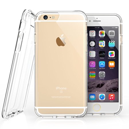 iPhone 6S Plus Case, Clear By Caseflex® [Reinforced Edges] TPU Gel [with Precision Port Cut-Outs & Button Moulds] Fits iPhone 6s Plus / iPhone 6 Plus