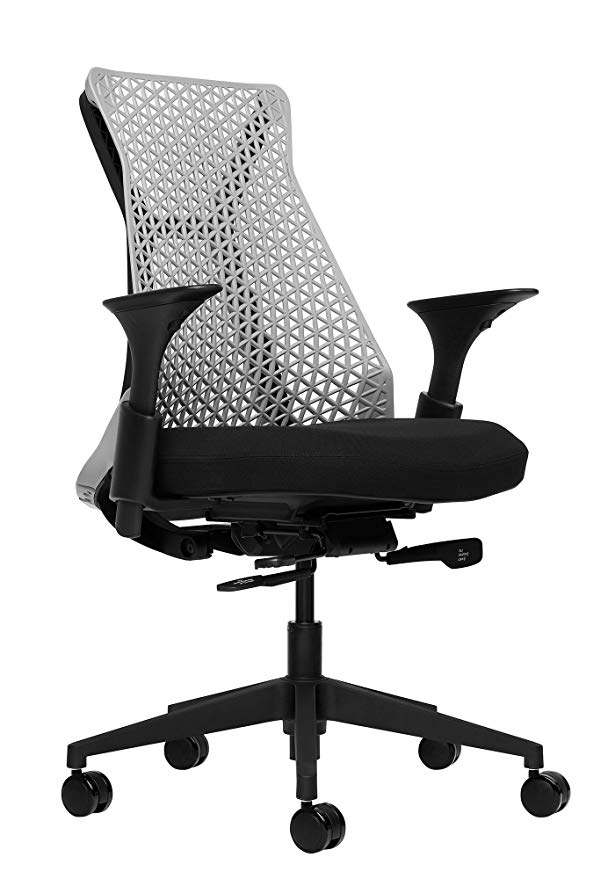 Bowery Fully Adjustable Management Office Chair (Grey/Black)