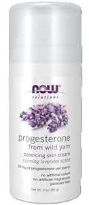 Now Foods, Natural Progesterone, Liposomal Skin Cream, Calming Lavender, 3 oz (85 g)