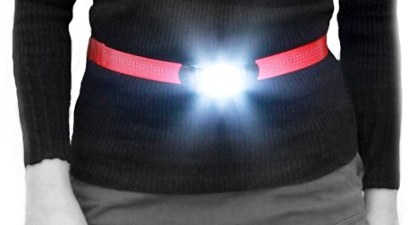 LightWalker® Belt the Only 18-LED Lamp On your Waist, super Bright Light for Visibility and Safety for Camping Running Dog Walking and Emergencies. More Comfortable than Headlamps and flashlights Waterproof in Rain, 4 Modes