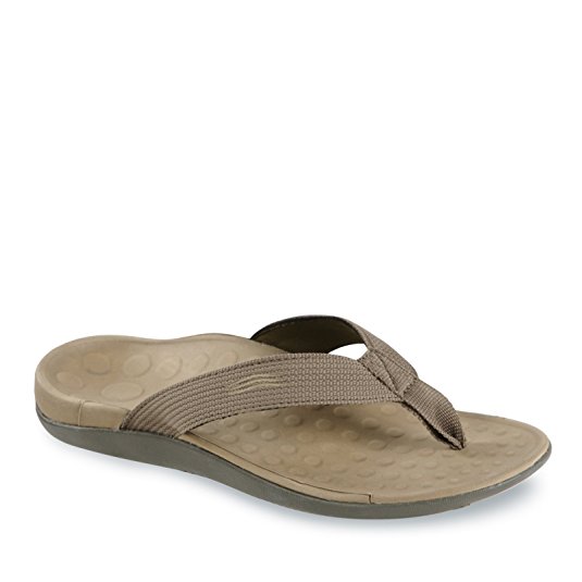 Orthaheel Mens/Womens Wave Sandals (Mens 6 Womens 7, Khaki)