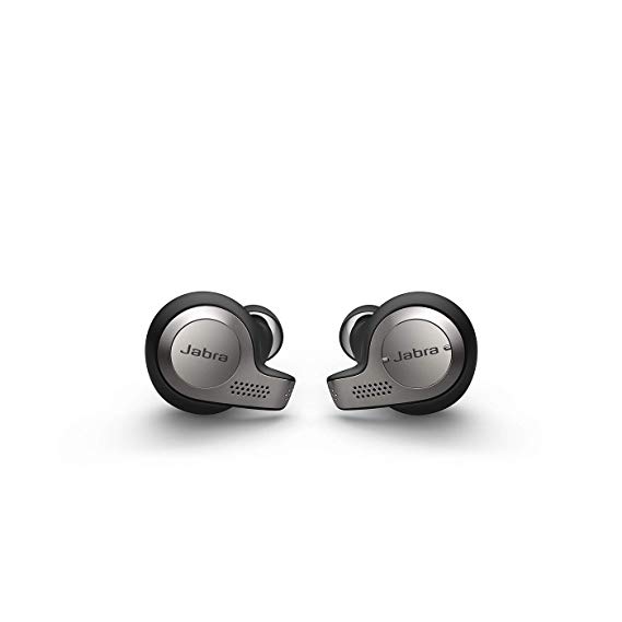 Jabra Evolve 65t True Wireless Skype Certified Earbuds for Use with PC/Laptop/Smartphone and Tablet,  Alexa Built-in, Retail Pack