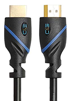 15ft (4.5M) High Speed HDMI Cable Male to Male with Ethernet Black (15 Feet/4.5 Meters) Supports 4K 30Hz, 3D, 1080P and Audio Return CNE552309 (2 Pack)