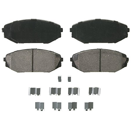 Wagner QuickStop ZD793 Ceramic Disc Pad Set Includes Pad Installation Hardware, Front