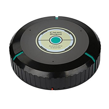 Jujunx Intelligent Robotic Vacuum Cleaner Automatic Mini Smart Sweeping Machine Sweeper (Black)