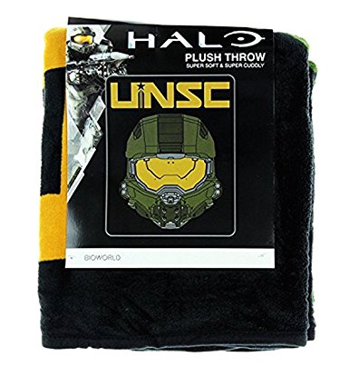 Halo UNSC Helmet Throw Blanket