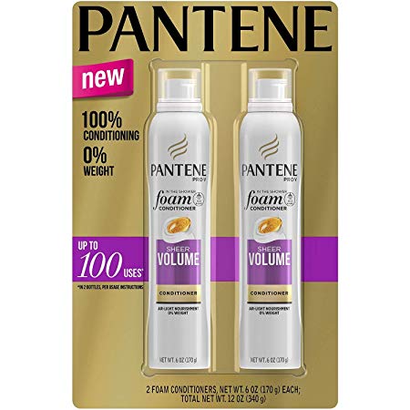 PANTENE PRO-V SHEER VOLUME FOAM CONDITIONER (6 OZ, 2 PK.)