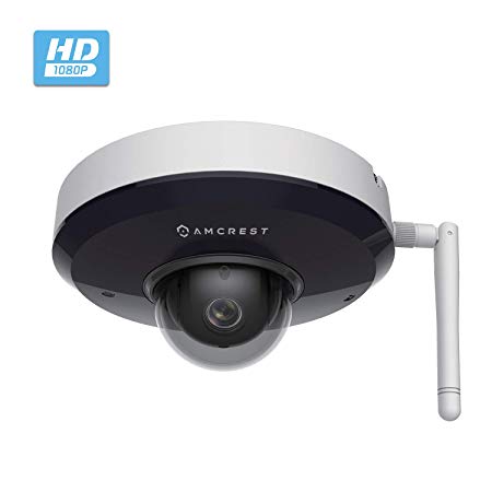 Amcrest ProHD 1080P PTZ WiFi Camera, 2MP Outdoor Vandal Dome IP Camera (3X Optical Zoom) IK08 Vandal-Proof, IP66 Weatherproof, Dual Band 5ghz/2.4ghz, 2019 Updated Firmware, Pan/Tilt IP2M-866W (White)