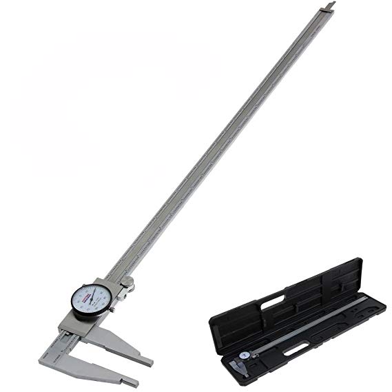 Anytime Tools Premium Dial Caliper 24"/0.001" Precision Double Shock Proof Solid Hardened Stainless Steel