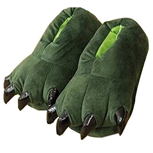Thicken Warm Winter Slippers Dinosaur Claws Slippers Novelty Feet Costume for Kids