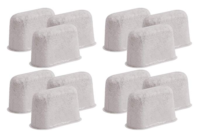 Charcoal Water Filters for Cuisinart DCC-RWF1 Coffeemakers, Set of 12