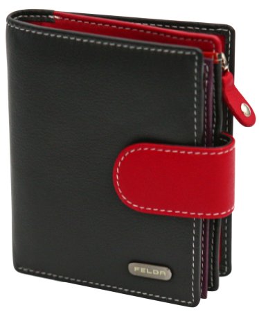 RFID Genuine Leather Ladies Soft Wallet Purse Womens Multi Colour 10 Card Slot