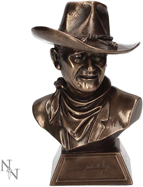Nemesis Now John Wayne Bust Figurine 18cm Bronze, Resin, One Size