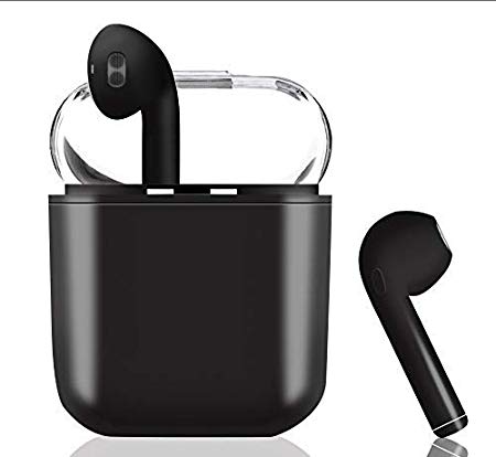 Wireless Bluetooth Headphones Headsets Stereo in-Ear Earpieces Earphones with Noise Canceling Microphone, with 2 Wireless Built-in Mic Earphone and Charging Case