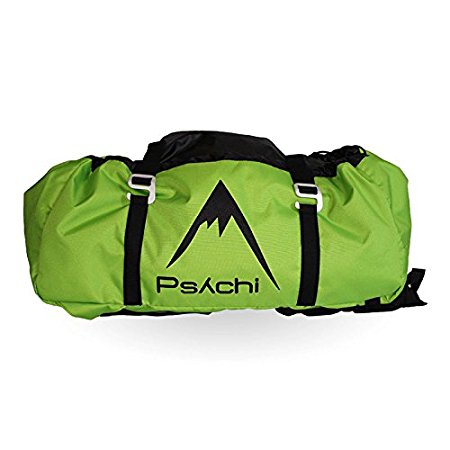 Psychi Rock Climbing Rope Bag with Ground Sheet Buckles and Carry Straps
