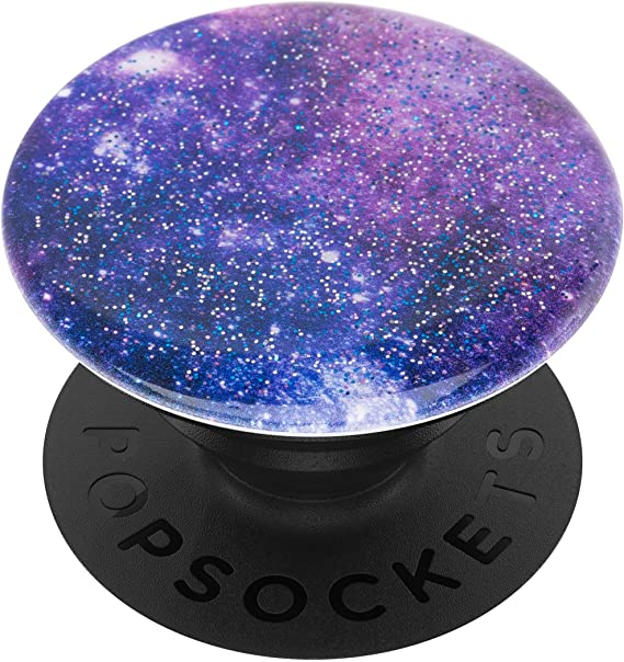 PopSockets: PopGrip with Swappable Top for Phones & Tablets - Glitter Nebula