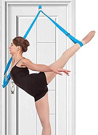 tchrules Leg Stretcher, Door Flexibility & Stretching Leg Strap - Great for Ballet Cheer Dance Gymnastics or Any Sport Leg Stretcher Door Flexibility Trainer Premium Stretching Equipment