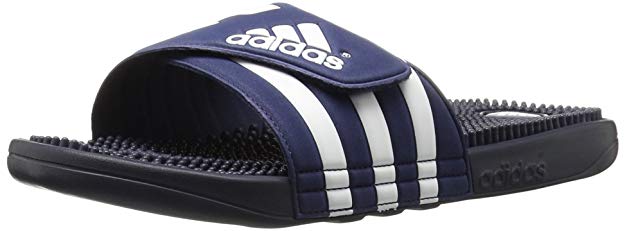 adidas  Men's Adissage Sandal,Run White/Graphite/Run White