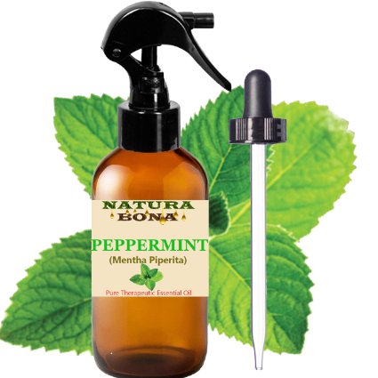 Pure Peppermint Organic Oil Spray Premium Quality Undiluted Proven to Naturally Repel Ants Spiders Mice Mosquitoes and Scorpions and Many Other Critters and Bugs Invading Your Home 4oz Dropper BottleTrigger Sprayer