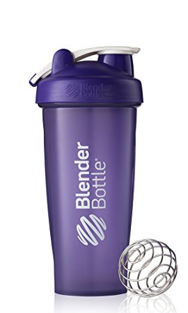 BlenderBottle Classic Loop Top Shaker Bottle, Purple/Purple, 28-Ounce Loop Top