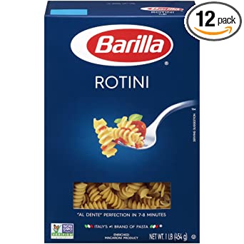 Barilla Pasta, Rotini, 16 Ounce (Pack of 12)