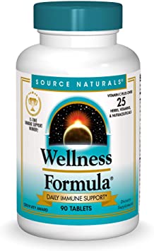 Source Naturals Wellness Formula Bio-Aligned Vitamins - Immune System Support Supplement & Immunity Booster - 90 Tablets