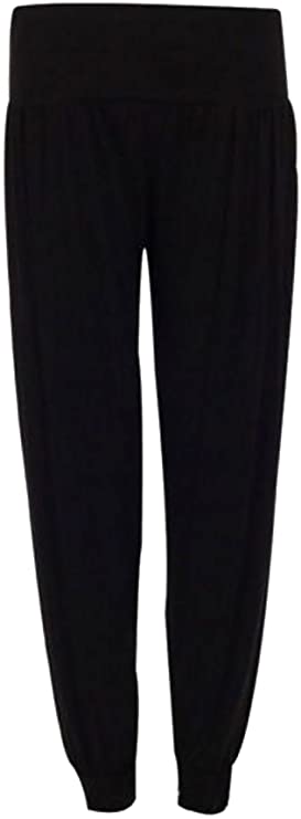 Ladies Plus Size Harem Trousers Womens Full Length Stretch Casual Pants