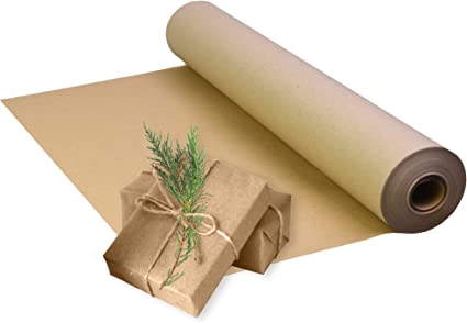 Triplast Brown ECO Kraft Paper (400mm x 30m) - Biodegradable & Recyclable - Multipurpose Wrapping Paper Roll with a Premium & Rustic Finish - Ideal for Gift Wrapping, Parcel Packing, Arts & Craft