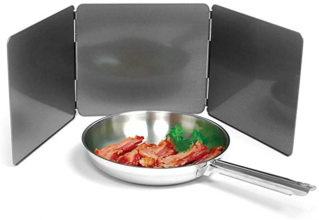 Norpro Nonstick 3 Sided Splatter Guard Cover Bacon Grease Shield 9X10" Panels