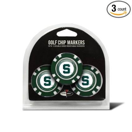 NCAA 3 Pack Golf Chip Ball Markers