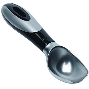 Jamie Oliver Cookware Range Easy Ice Cream Scoop, Plastic and Zinc Alloy/Black