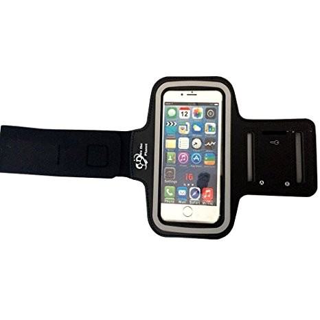 Premium Sports Armband (Black) For Apple iPhone 6, 5s, 5, Samsung Galaxy s4 | Adjustable, Nonslip, Comfortable To Wear | Fits Any Smartphone With 5.2 Screen