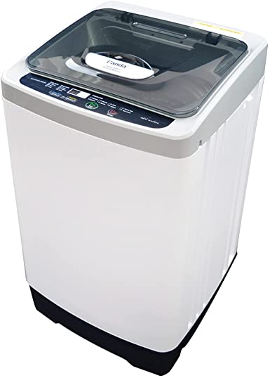 Panda Portable Washing Machine, 10 Lbs Capacity, 3 Water Levels, 8 Programs, Compact Top Load Cloth Washer, 1.38 Cu.ft