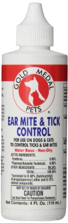 Remedy   Recovery Gold Medal Ear Mite and Tick Control for Pets, 4-Ounce