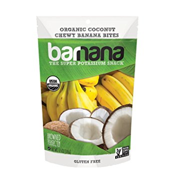 Barnana Organic Chewy Banana Bites, Coconut, 3.5 Ounce