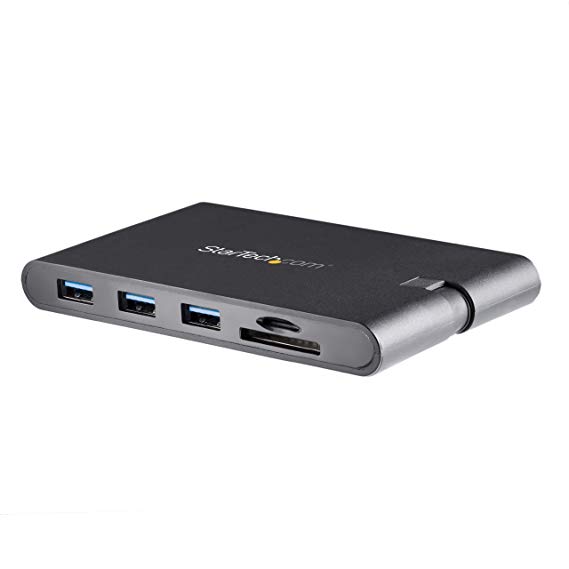 StarTech.com USB C Multiport Adapter with HDMI and VGA - Mac/Windows - 3X USB 3.0 - SD/Micro SD - PD 3.0 - USB C to USB 3.0 Adapter