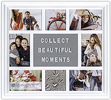 8 Opening Letterboard Collage Photo Wall Frame White