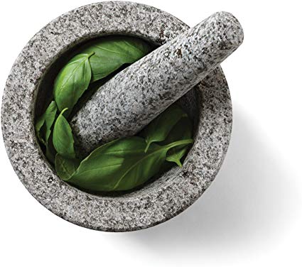 Fox Run 3864 Mortar and Pestle, Granite, 6 x 4.3-inch