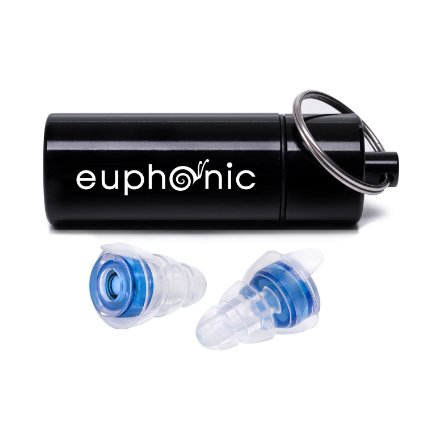 Euphonic Earplugs for Musicians, Concerts, Drummers and more | Noise Reduction High Fidelity Ear Plugs
