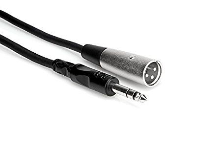 HosaTech STX-103m 3ft 1/4 inch TRS to XLR3M Balanced Interconnect Cable