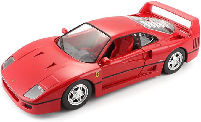 Bburago B18-26016 1:24 Scale Race and Play of The Ferrari F40 Sports Car Die-Cast Model