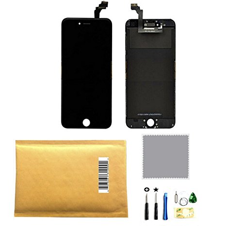 Replacement LCD display &Touch Screen Digitizer Assembly for Iphone 6plus (5.5inch) with free tools (Black)