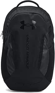 Under Armour Unisex-Adult Hustle 6.0 Backpack, (003) Black/Black/Black, One Size Fits Most