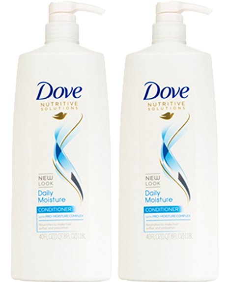 Dove Hair Therapy Daily Moisture Conditioner, 40 Ounce, (Pack of 2)