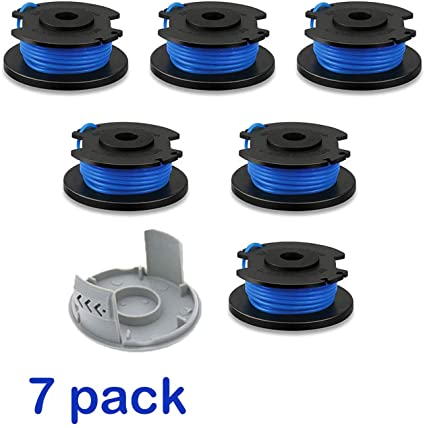 LEIMO 0.065 String Trimmer Spool Line for Ryobi One  AC14RL3A , 0.065" Autofeed Replacement Spools for Ryobi 18V, 24V, and 40V Cordless Trimmers (7 Pack)